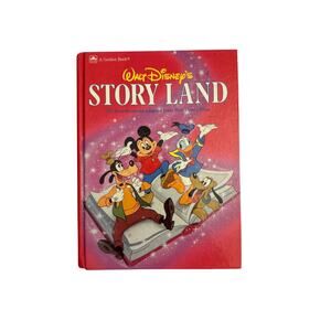 Walt Disney Story Land Big Golden Book 55 Favorite Stories Vintage HC (93_D1)